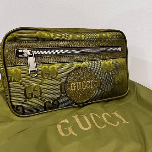 Gucci Off The Grid Adjustable Green Belt Bag - Picture 1 of 7